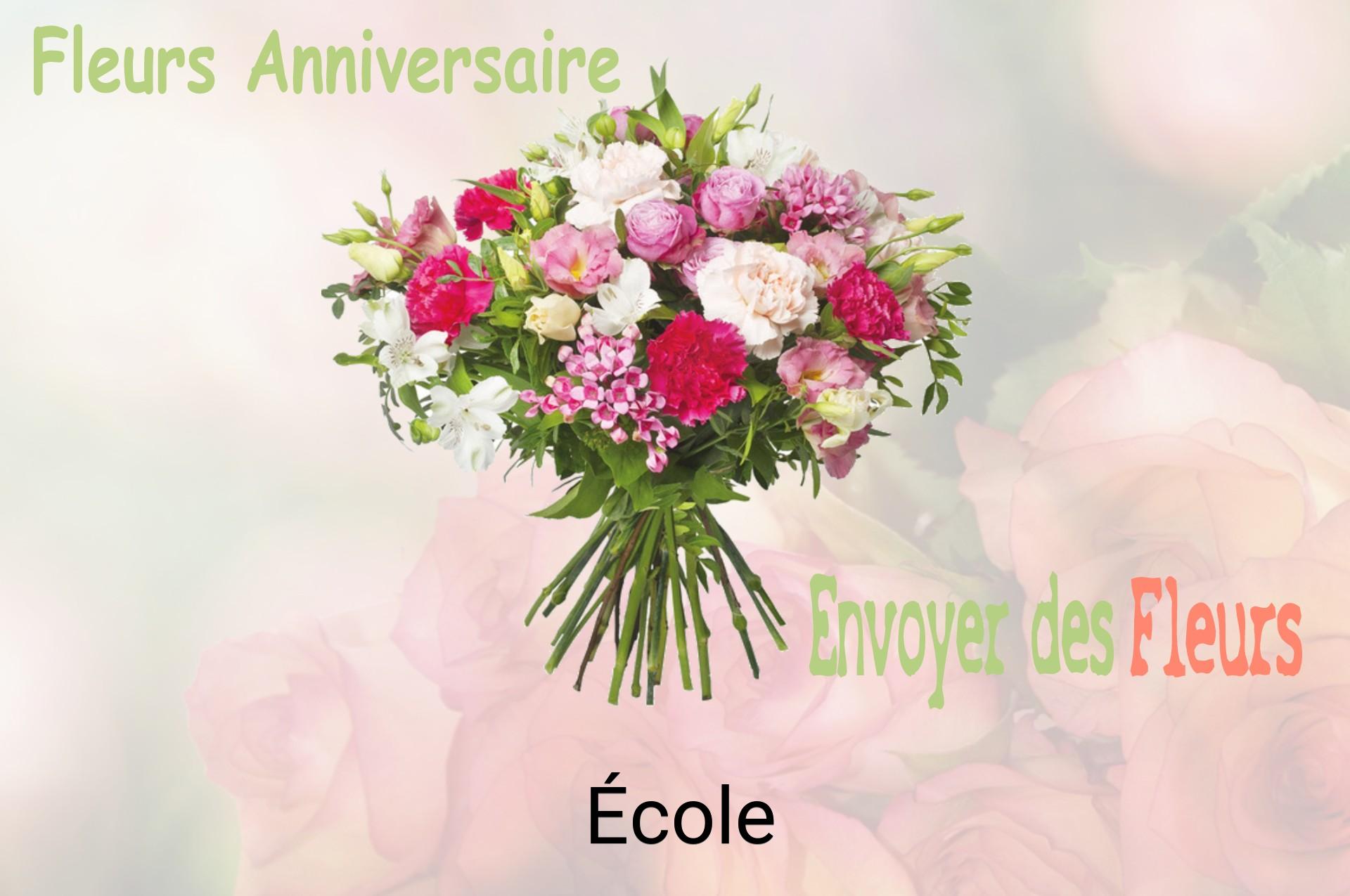 Bouquet de fleurs d’anniversaire livré à École