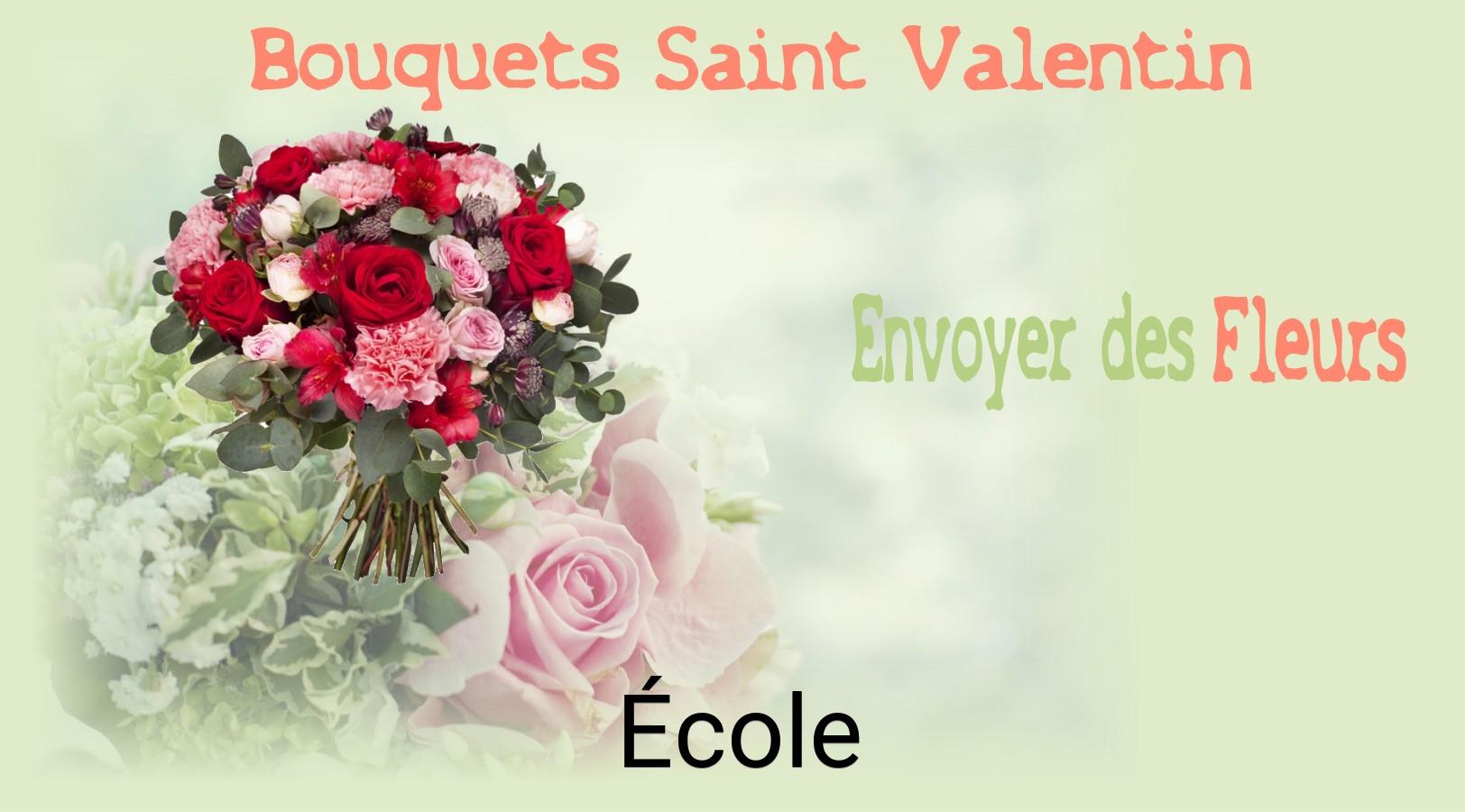 Roses de Saint-Valentin livrées à École